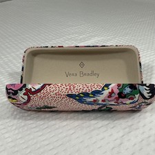 Vera Bradley Hard Clamshell Sunglasses Eye Glasses Case Pink and Blue Floral EUC