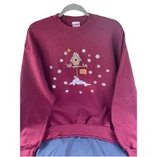 Vintage 90's Winter Theme Women’s Sweatshirt Size Large Made In The USA