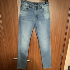Tommy Hilfiger Boys Straight Blue Denim Jeans Size 18 Regular Medium Wash