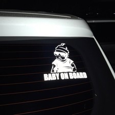 10 pcs Car-Sticker On-Board Warning BABY Fashion