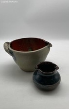 Handmade Blue, Tan, Orange Set of 2 Unique Ha...