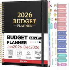 2026 Budget Planner - Monthly Budget Book from JAN 2026 - DEC 2026 with Expense