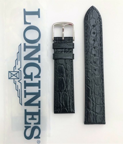 Original Longines 20mm Black Leather 