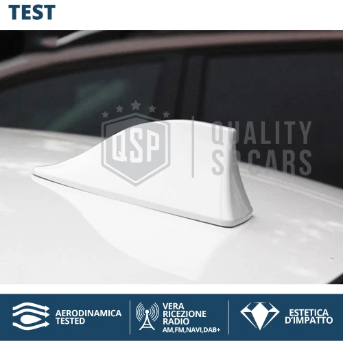 Antenna PINNA DI SQUALO BIANCA PER Mini Clubman R55 F54 Vera Ricezione AM-FM-DAB - Immagine 3 di 4