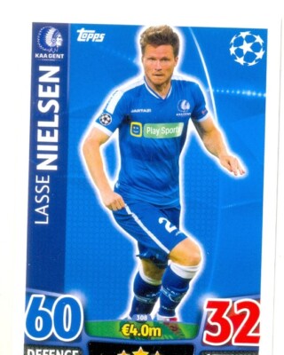 2015/2016 Match Attax Champions League # 308 - Lasse Nielsen - KAA Gent