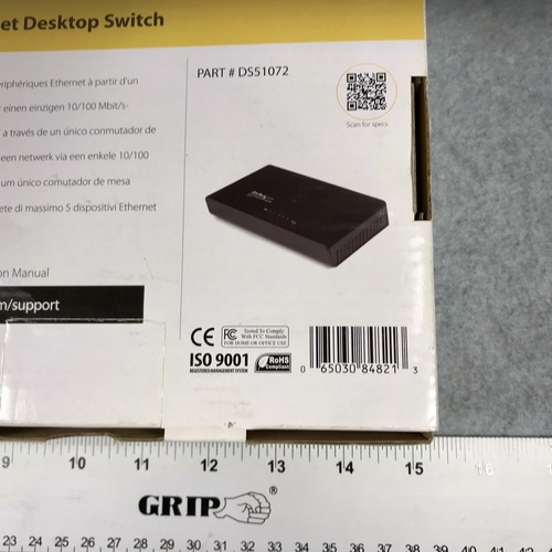 StarTech 5-Port 10/100Mbps Ethernet Desktop RJ45 Switch Fast DS51072 Boxed NEW - Picture 14 of 14