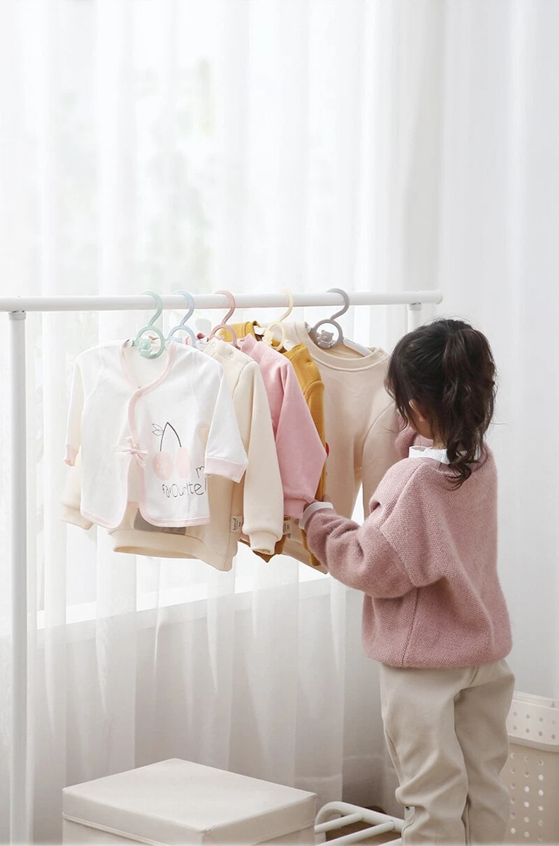 10/20pcs Baby Plastic Clothes Hanger Kids Drying Rack Non-slip Children Storage