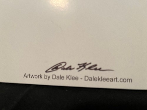 Antique Car Greeting Card-Artist Dale Klee-Preowned #3217 - Picture 2 of 3