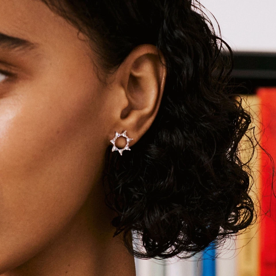 ROSATO GIOIELLI VITTORIA ORECCHINI A LOBO CON ZIRCONI IN ARGENTO 925 RZVT23 - Immagine 2 di 4