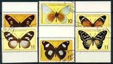 Saint Thomas et îles du Prince 1979 Mi. 561-566 Oblitéré 100% papillons Insectes