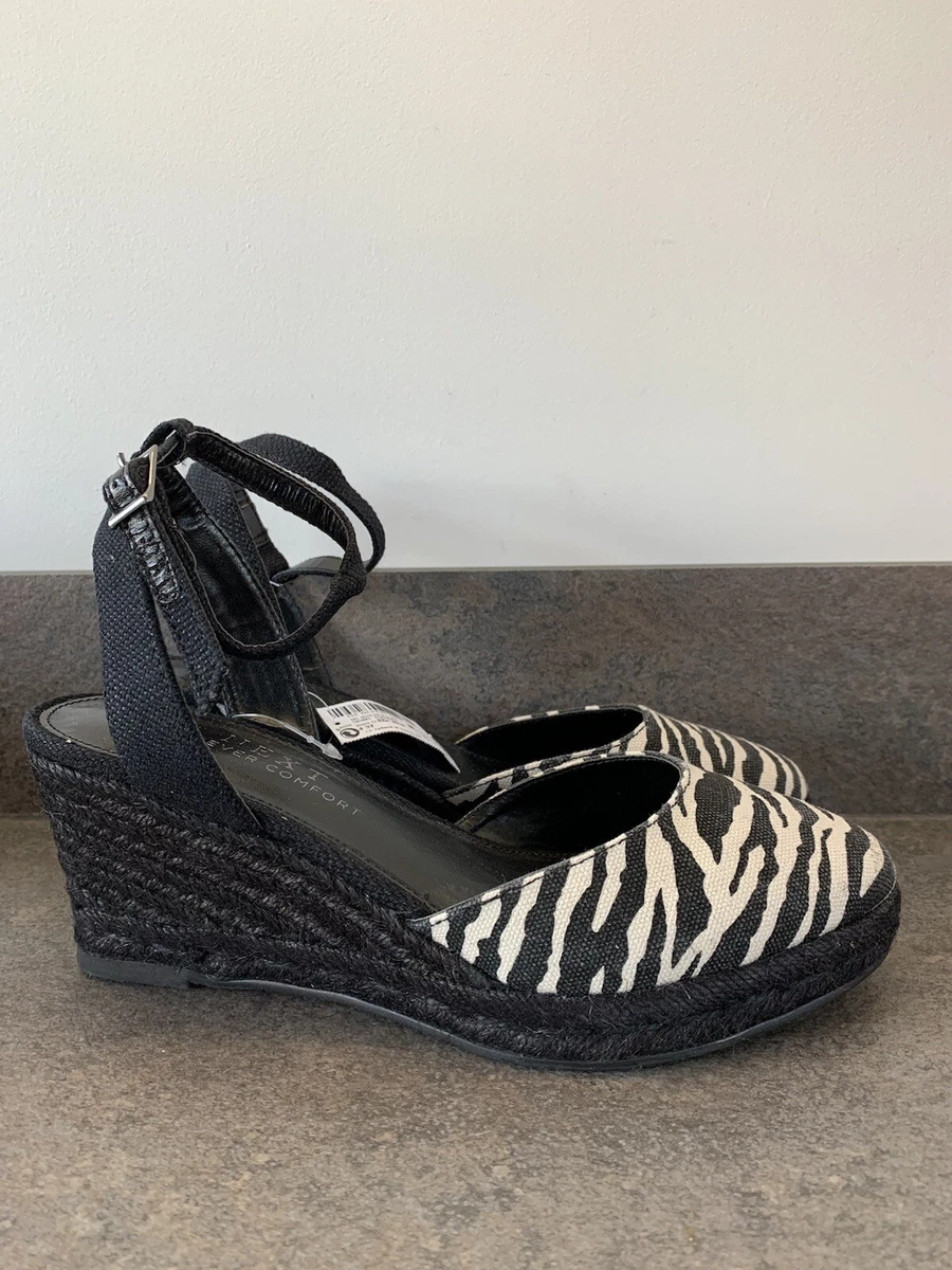 Zebra print hotsell wedge shoes