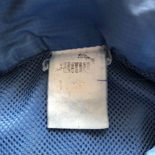 Chaqueta Puma Para Hombre XL Azul Anorak Cortavientos Vintage Retro Años 90 Informal Festival - Imagen 6 de 10