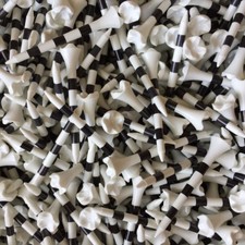 100 2 3/4" Pride Evolution Performance PTS White Striped Evolution Golf Tees