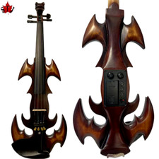 NEW model crazy -1 SONG carved dragon head 4/4 electric violin,solid wood 12055