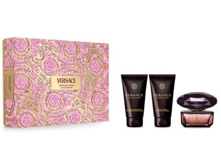 Versace Cofanetto Crystal Noir EDP 50ml con Shower Gel 50ML Body Lotion 50ML