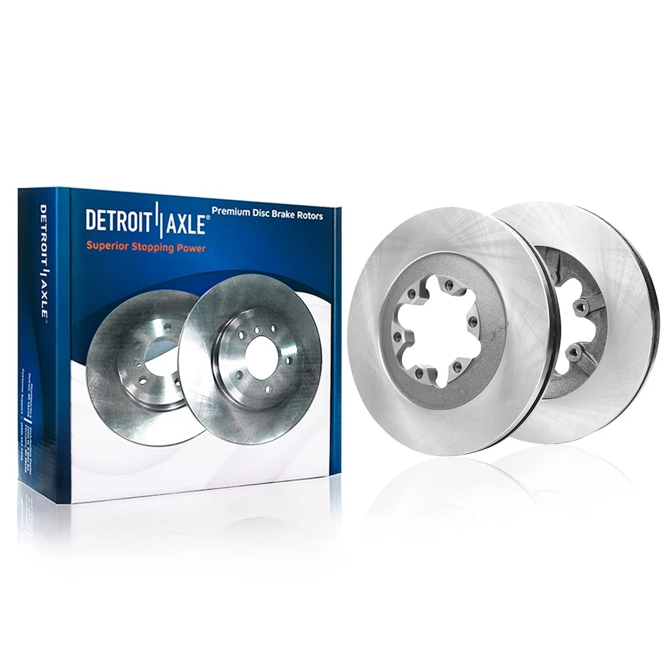 Front Brake Rotors + Ceramic Pad & Rear Drum + Shoes for 09-12 Colorado Canyon - Image 3 of 4