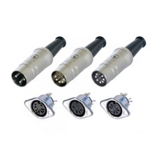 DIN Stecker -buchse Metall 3 /