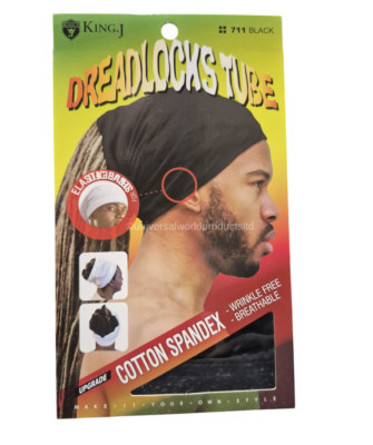 King.J Unisex Baumwolle Spandex Dreadlocks Röhre - hinten offen