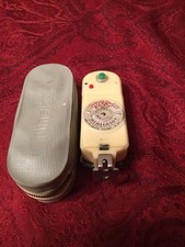 MINOLTA FLASH FOR CAMERA - FOLDING METAL GLOBE - IN ORIGINAL CASE