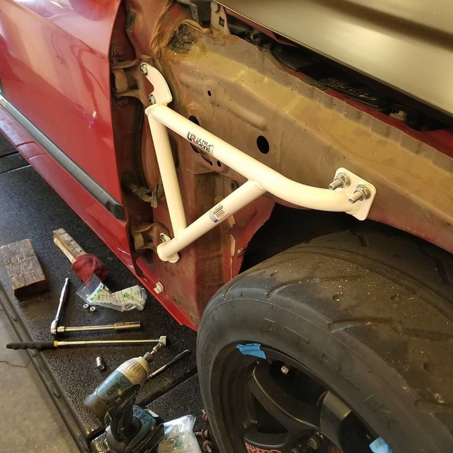 Fit 19921995 Honda Civic EJ EG CRX Del Sol 1 Pair Fender Bar Brace