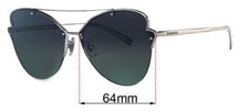 SFx Replacement Sunglass Lenses Fits Tiffany  Co Tf 3063 - 64mm Wide