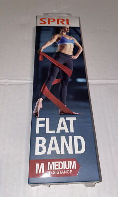 SPRI  Flat Band Medium Resistance- 5  L X 5  Flat Band- Red