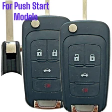 2 For 2016 2107 2019  Chevrolet Impala Replacement Remote Car Key Fob Flip PEPS
