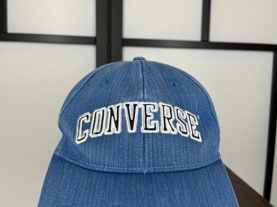 Gorra Converse Ajustada Adulto Talla Única Azul Mezcla Algodón Elástica Patín Playa Foto 2 de 4
