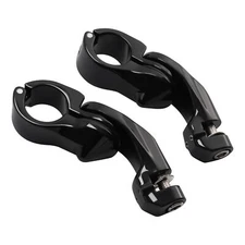 1-1/4" Adjustable Highway Short Angled Foot Peg Mount Bracket Fit For Harley