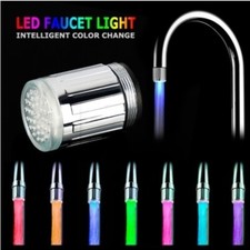 Rompigetto Rubinetto Acqua LED RGB Multicolore Cromoterapia Filtro Universale