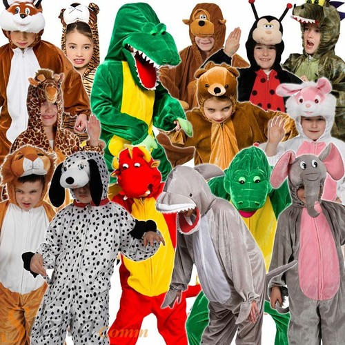 Kids Animal Costumes Zoo Book Week Fancy Dress Child Girls Boys Outfit