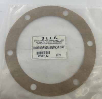 S.E.E.S. FRONT BEARING GASKET WORM SHAFT WMP-42