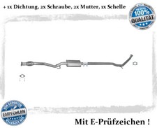 Mittelschalldämpfer Kia Picanto 1.0 1.1 45-48KW Auspuff Mitteltopf Schelle