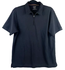OOBE Hydrovent 1/4 Zip Polo Shirt Men's Sz Extra Large Black Golf Classic Preppy