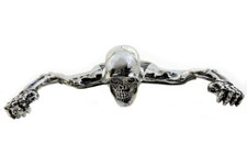 Adorno de visera calavera para faro de 7" o visera cromada para Harley personalizada - Chopper