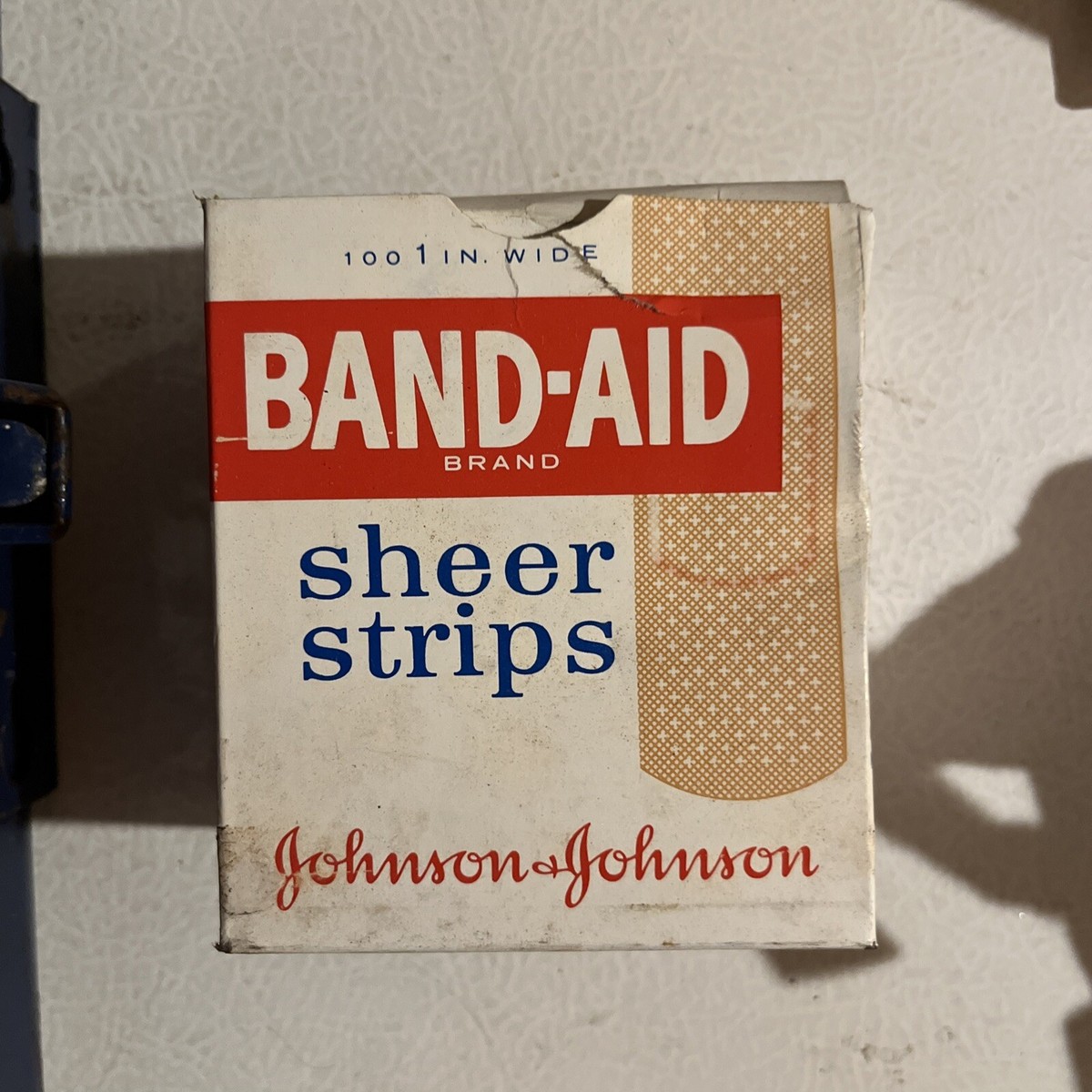 Vintage 1970s Johnson & Johnson Industrial First Aid Kit Metal Box