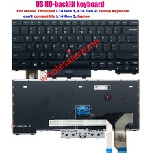 New US keyboard without-backlit for lenovo IBM Thinkpad L14,L14 gen 1,L14 gen 2