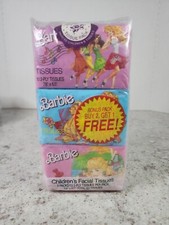 Mattel Barbie Children's Facial Tissues 18 Packs Of 10 Sealed 1988 Vintage