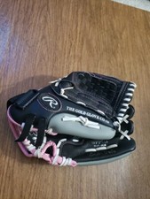 Rawlings WFP115 Right Hand Throw RHT Fast Pitch Softball Glove 11.5" Black/Pink