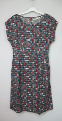 Neu Seasalt Quay Cellars Damen-Tunikakleid Ankermuster Größe 10