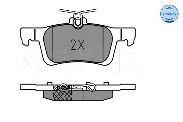 Meyle 025 258 4116 Brake Pad Set, Disc Brake For Peugeot-image
