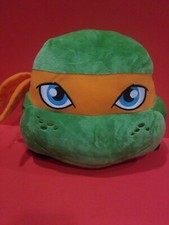 TMNT Teenage Mutant Ninja Turtles Orange MIKEY Plush Head Backpack