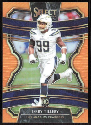 2019 8968C Panini Select ORANGE PRIZM Jerry Tillery Rookie 29/49 Los Angeles