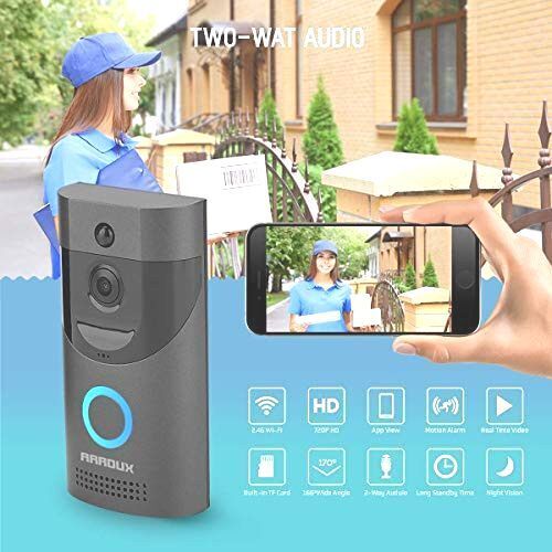 Video Doorbell,Arroux Wireless Smart WiFi Video Doorbell 720P | HD WiFi Doorbell - Picture 3 of 7