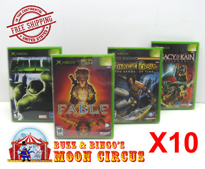 10X MICROSOFT XBOX CIB GAME -CLEAR PLASTIC PROTECTIVE BOX PROTECTORS CASE SLEEVE