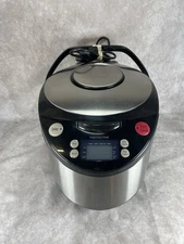 VitaClay VM7900-8 Cup Smart Organic Multicooker Black Clay Pot Steamer