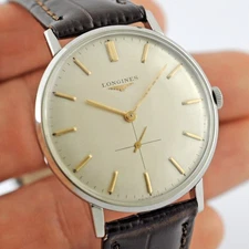 CLASSIC LONGINES FROM 1966' MANUAL WIND STAINLESS STEEL GENTS WATCH REF 7582