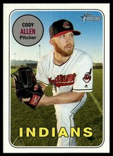 2018 Topps Heritage Cody Allen Cleveland Indians #157