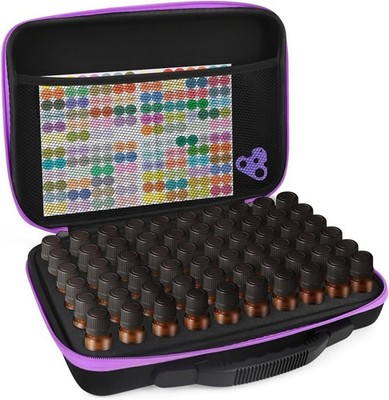 Hochwertige Violette Doterra Ätherische Öl Reisetasche, 60 Fächer