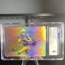 CASE HIT Panini Luminance 2025 - Justin Herbert Names of The Game #16  CGC 9